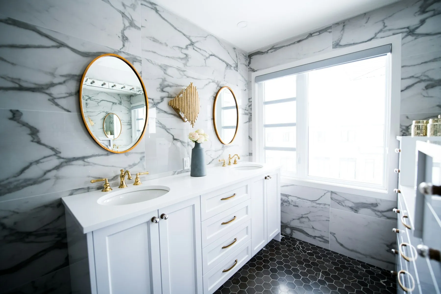 Marble bathroom