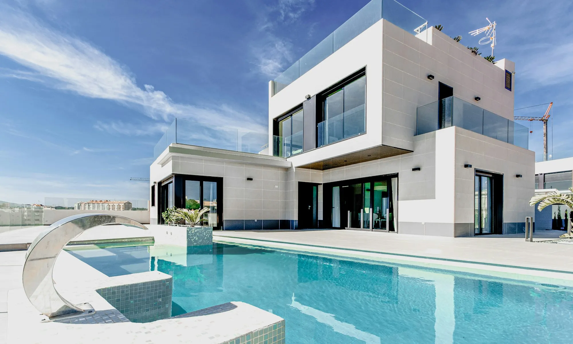 Modern house with pool