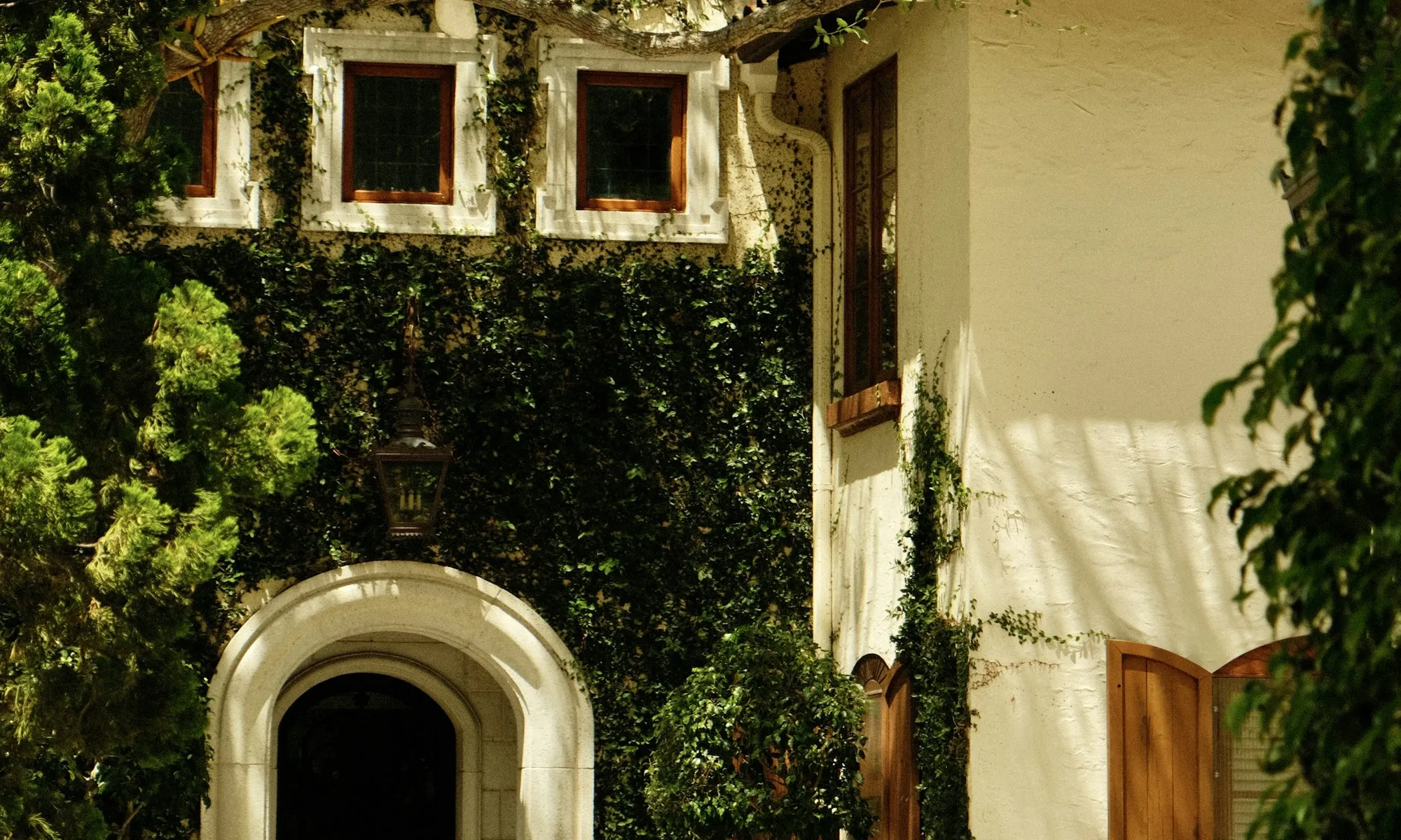 The arched entry