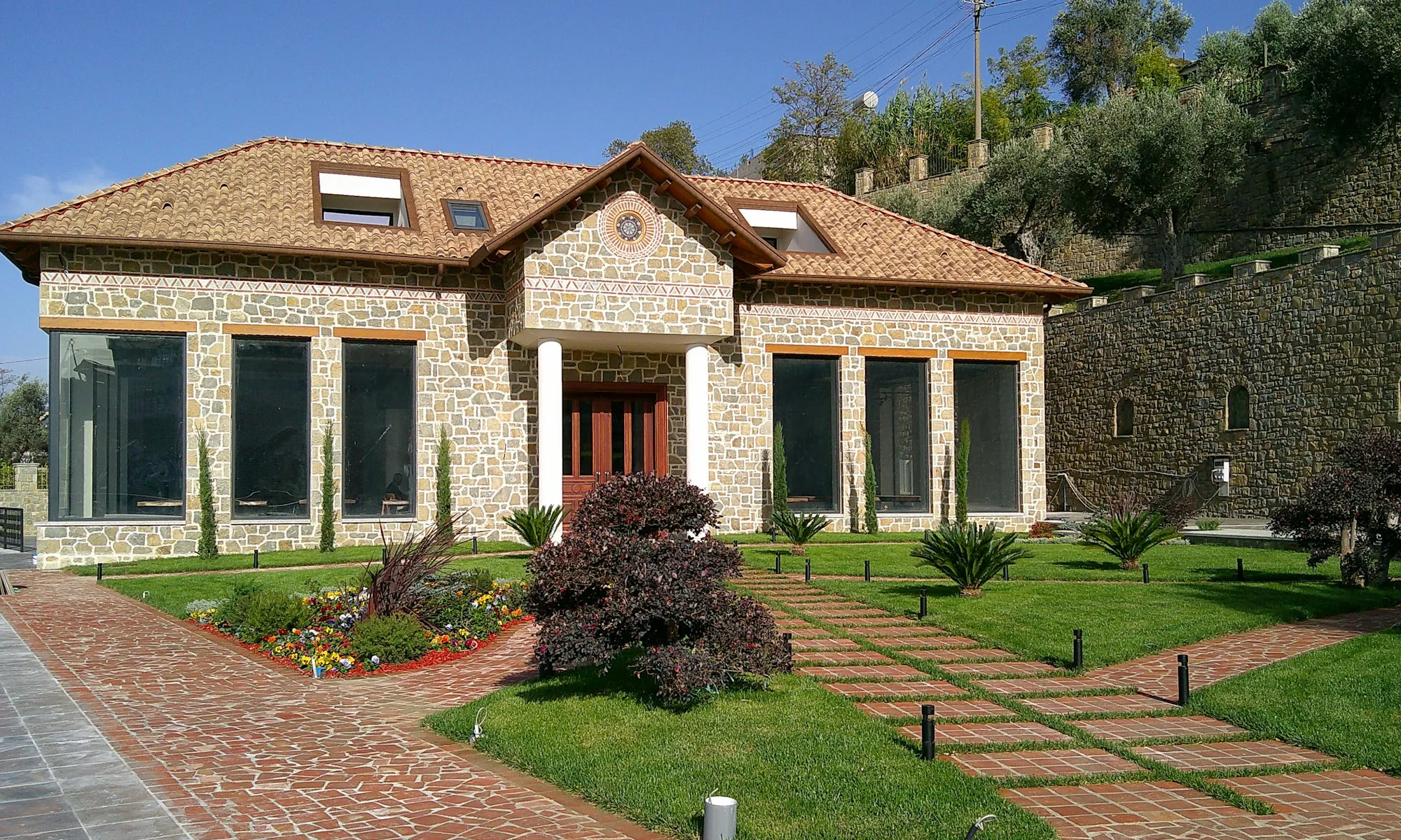 The garden elevation