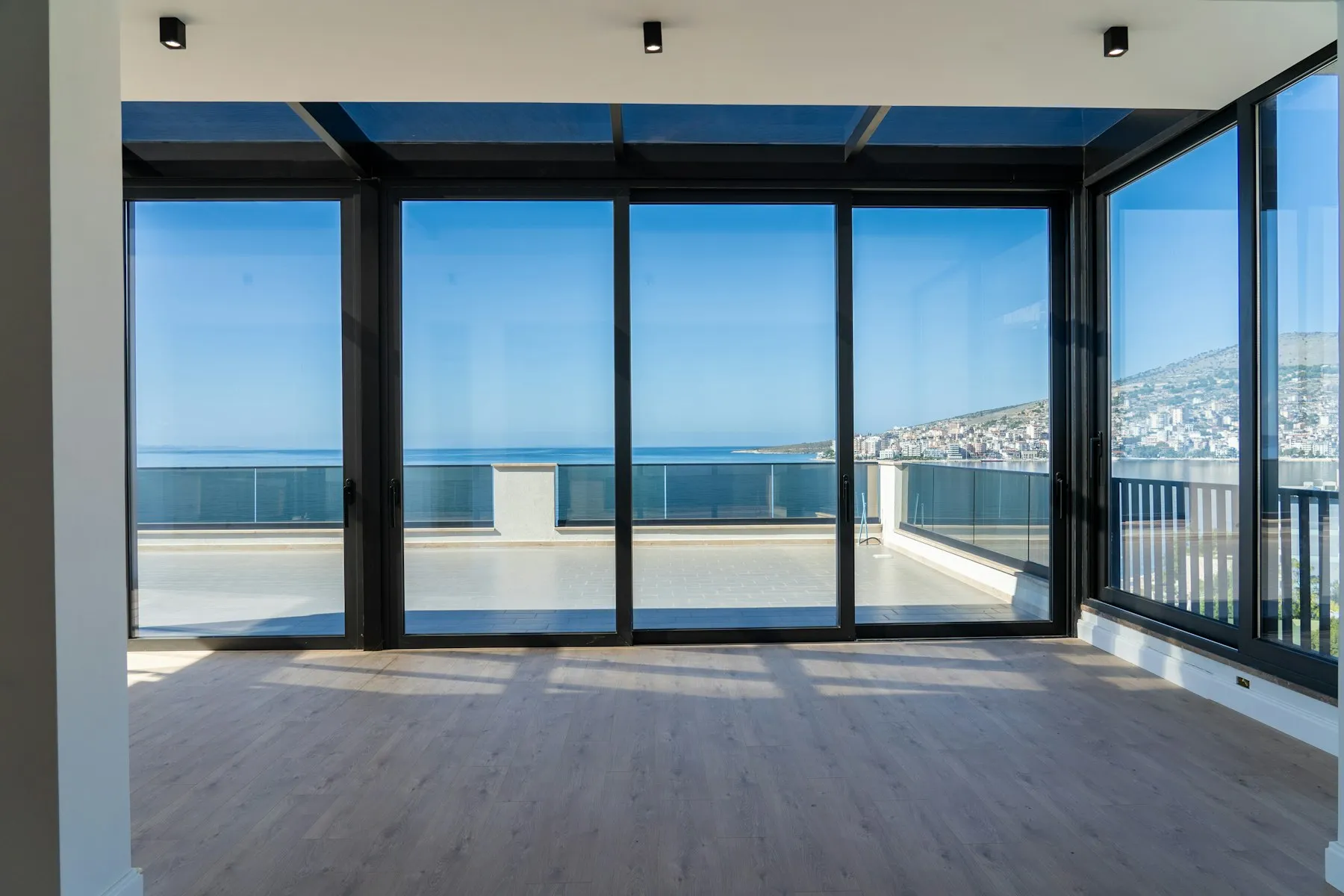 Living room facing the ocean