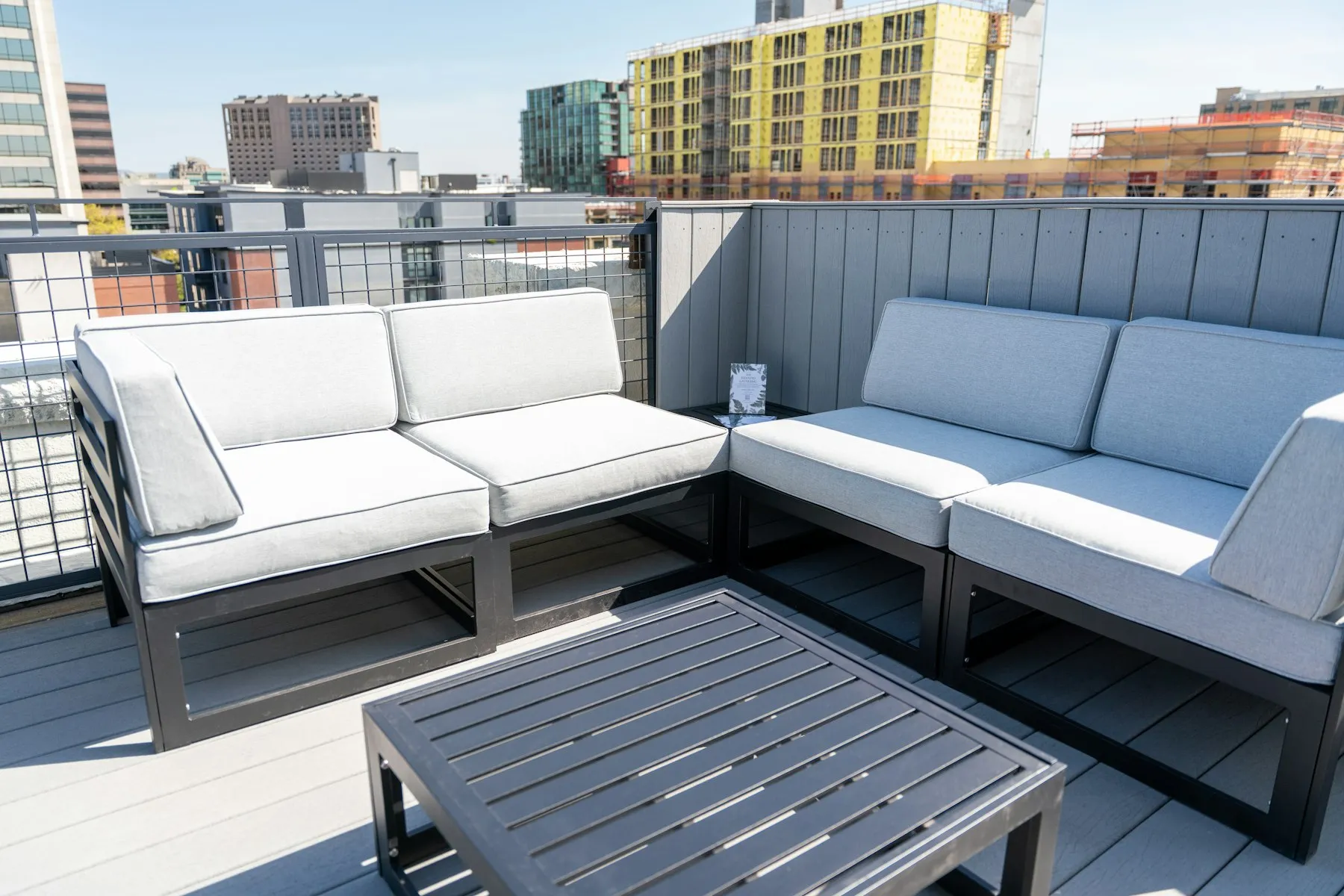 The roof deck